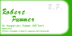 robert pummer business card